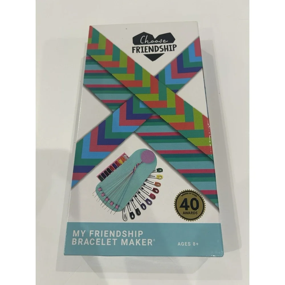 Summer Craft Kit Friends, My Friendship Bracelet Maker - 20 Pre-Cut 10 Color NEW
